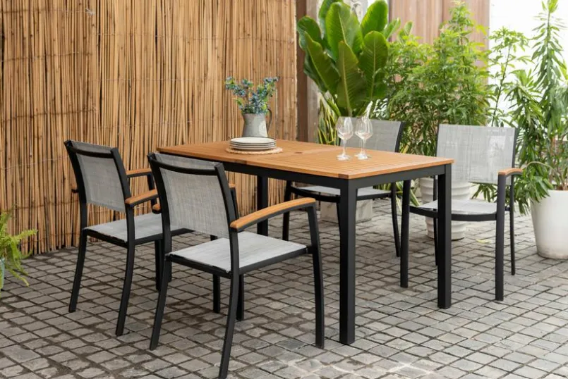 Gartentische-Gartentisch Kingsbury 140 x 80 cm Eukalyptus