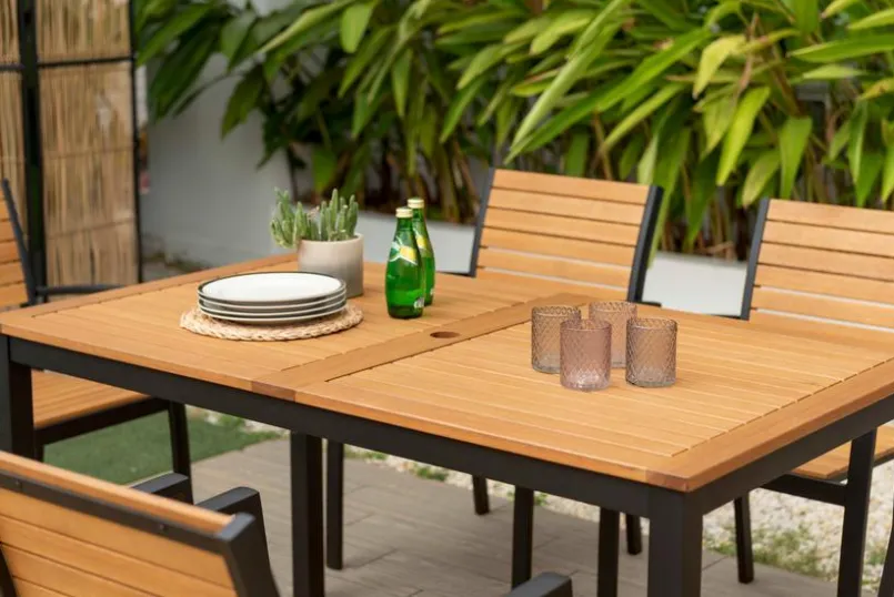 Gartentische-Gartentisch Kingsbury 140 x 80 cm Eukalyptus