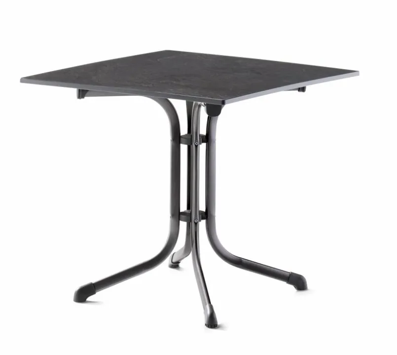 sieger Balkontische|Gartentische-Gartentisch klappbar Vivodur 80 x 80 cm Grau