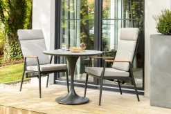 Gartentische-Gartentisch Riva Ø 90 cm Charcoal