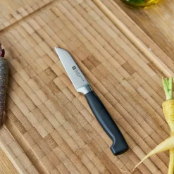 Schneidwaren|Zwilling Gemüsemesser Vier Sterne 8 cm Schwarz