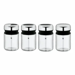 WMF Salz- & Pfefferstreuer-Gewürzdose Depot 4tlg. Silber