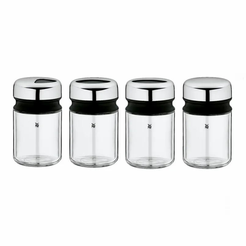 WMF Salz- & Pfefferstreuer-Gewürzdose Depot 4tlg. Silber