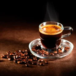 EUROART Bilder Ohne Rahmen-Glasbild 30 x 30 cm Espresso V Braun