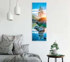 Glasbild 30 x 80 cm Hintersee<EUROART