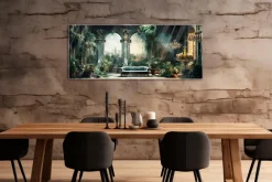 Glasbild 50 x 125 cm Lost Villa IX<EUROART Hot