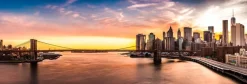 Glasbild 33 x 98 cm New York City<EUROART Clearance