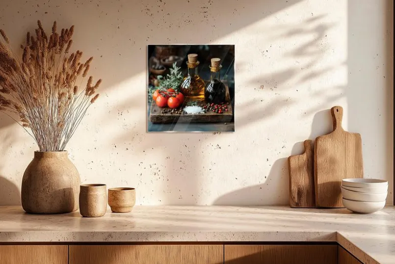 Glasbild 30 x 30 cm Oil And Vinegar II<EUROART Hot