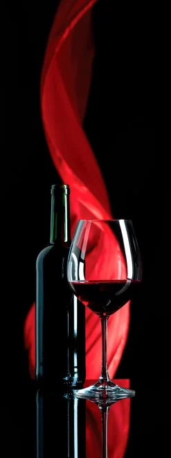 Bilder Ohne Rahmen|Bilder Nach Themen|EUROART Glasbild 30 x 80 cm Red Wine IX Rot