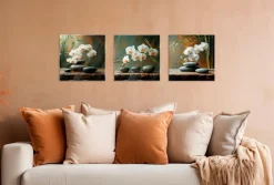 Glasbild 30 x 90 cm Warm Zen VI<EUROART Hot