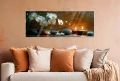 Glasbild 30 x 80 cm Warm Zen II<EUROART Outlet