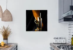 Bilder Ohne Rahmen|EUROART Glasbild 50 x 50 cm White Wine V Gelb