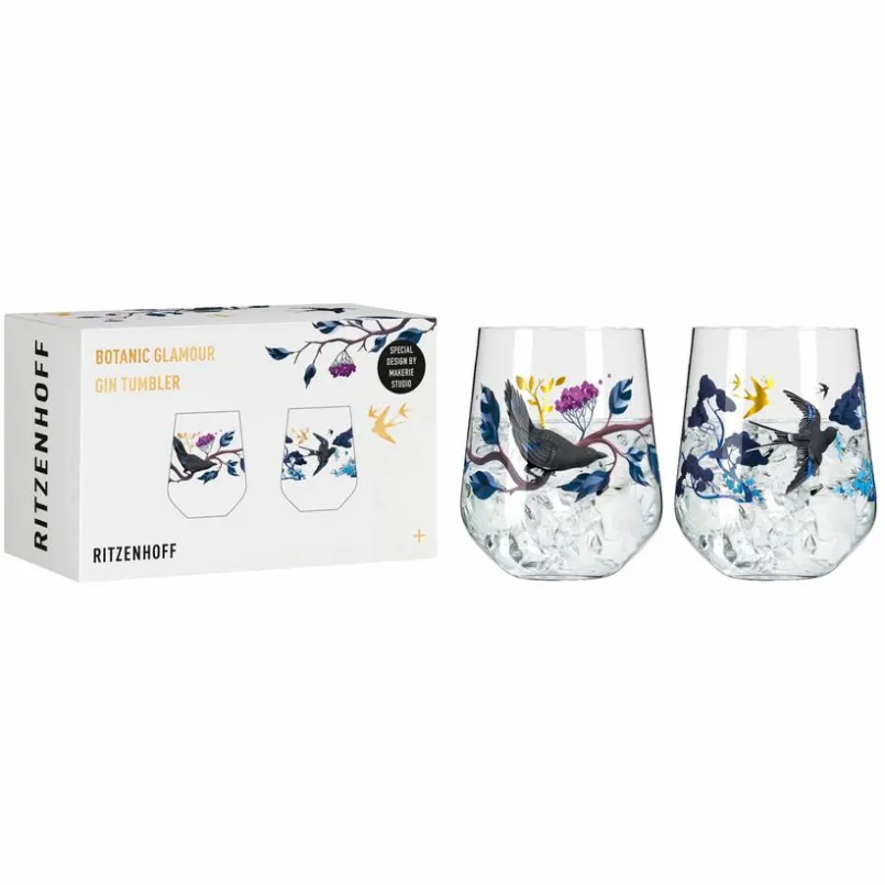 Ritzenhoff Gläser-Gläserset - Gin Botanic Glamour 2tlg. Bunt