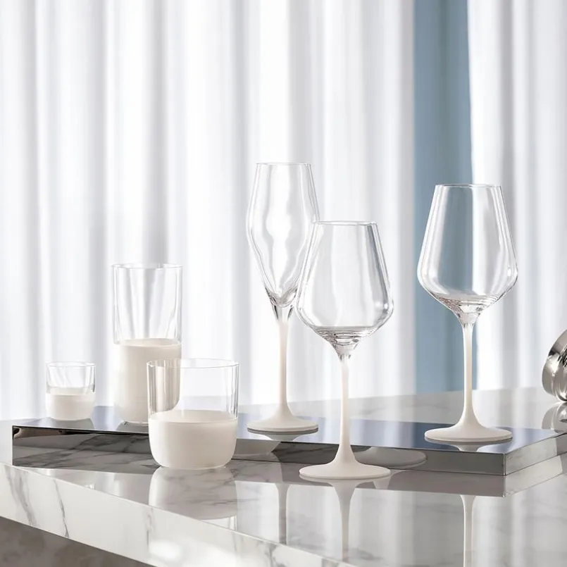 Villeroy & Boch Gläser-Gläserset - Longdrink Manufacture Rock 4tlg. Weiß