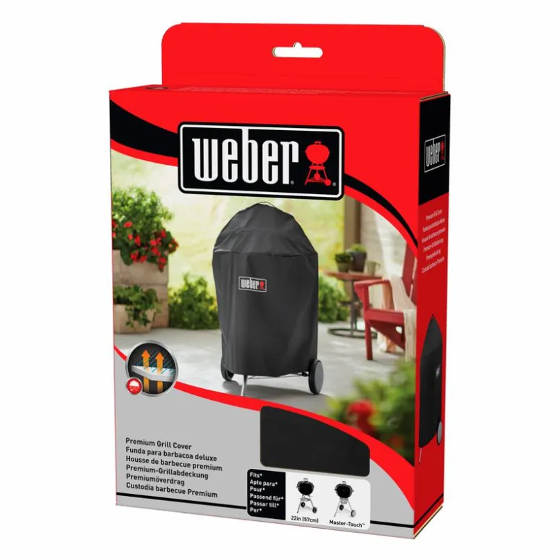 Weber Weber Grills & Grillzubehör-Grillabdeckhaube Für Holzkohlegrills Ø 57 cm Schwarz