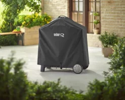 Weber Weber Grills & Grillzubehör-Grillabdeckhaube Für Q-2000/3000 m. Rollwagen Schwarz