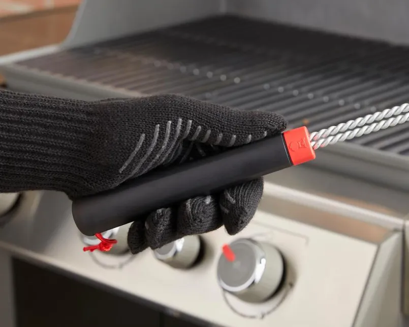 Weber Weber Grills & Grillzubehör-Grillbürste Dreiseitige Bürste Schwarz
