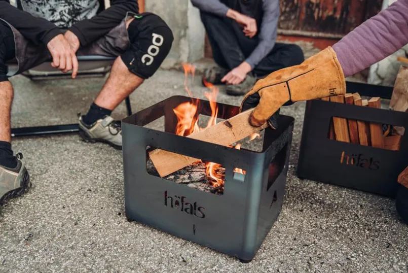 Grillzubehör|Höfats Grillhandschuhe Naturleder Orange