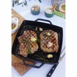STAUB Pfannen-Grillpfanne 28 x 28 cm Schwarz