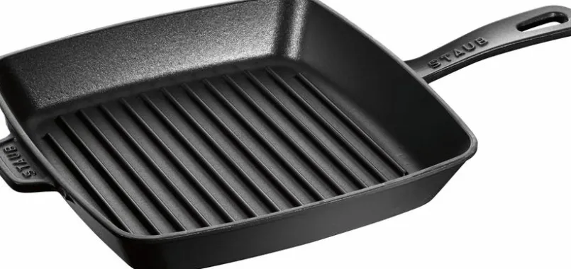 STAUB Pfannen-Grillpfanne American Grill 26 x 26 cm Schwarz