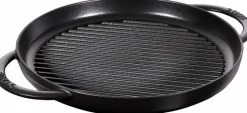Pfannen|STAUB Grillpfanne 30 cm Schwarz