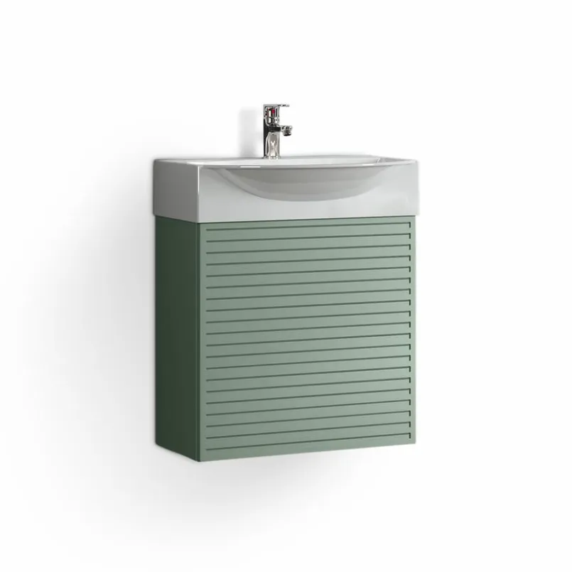 Gästebäder-Komplettsets-Gästebadmöbel-Set Mini50s Verde