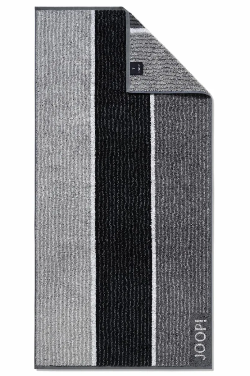 JOOP! Hand- & Duschtücher|Hand- & Duschtücher-Gästetuch Signature Lines 30 x 50 cm Schwarz