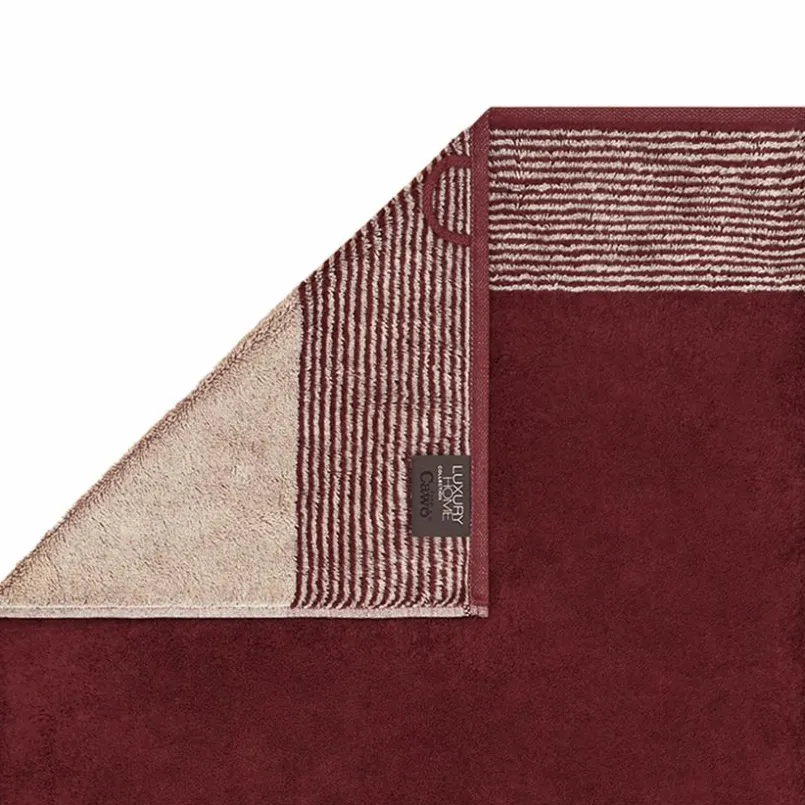 Hand- & Duschtücher|CaWö Handtuch Luxury Home 50 x 100 cm Bordeaux