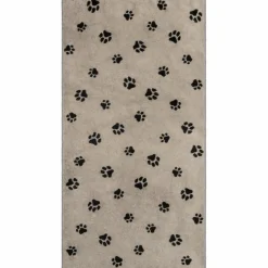 CaWö Hand- & Duschtücher-Handtuch Paws 50 x 100 cm Schwarz