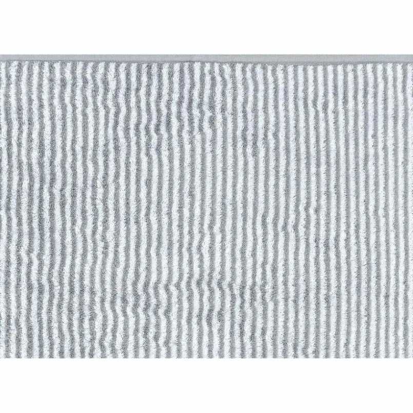 CaWö Hand- & Duschtücher-Handtuch Two-Tone Stripe 50x100cm Platin