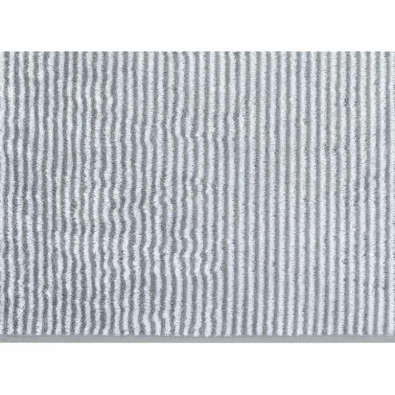 CaWö Hand- & Duschtücher-Handtuch Two-Tone Stripe 50x100cm Platin