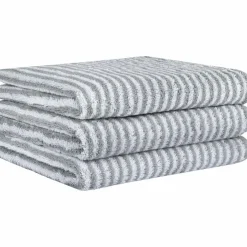 CaWö Hand- & Duschtücher-Handtuch Two-Tone Stripe 50x100cm Platin