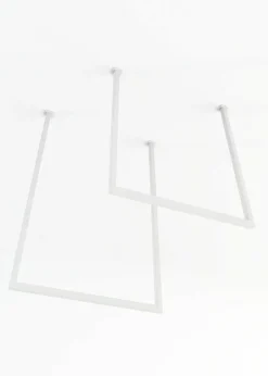Badzubehör|Metallbude Handtuchhalter 2er-Set Tensi Weiß