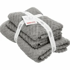 Hand- & Duschtücher|Vossen Handtuch-Set Louisiana Pepplestone