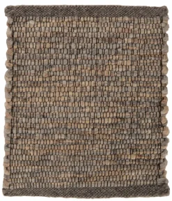 TISCA Natur(Look) Teppiche-Handweb Teppich Orlando Massif 170 x 240 cm Grau / Beige