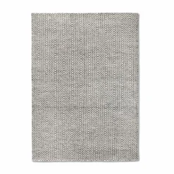 Natur(Look) Teppiche| Handwebteppich Gadini Durry 140 x 195 cm Schwarz / Gemustert