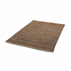 Natur(Look) Teppiche-Handwebteppich Kanin Durry 70 x 135 cm Schwarz / Braun