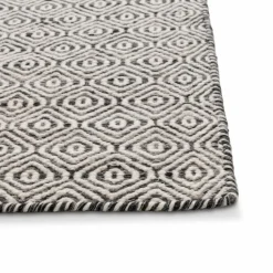 Natur(Look) Teppiche| Handwebteppich Lindos 140 x 195 cm Anthrazit