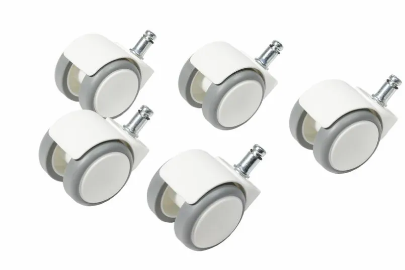 Kinderschreibtischstühle|Kinderschreibtischstühle|TopStar Hartbodenrollen 5er Set Weiß