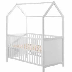roba Baumann Babybetten|Babybetten-Hausbett Roba 70 x 140 cm Weiß