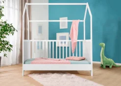 roba Baumann Babybetten|Babybetten-Hausbett Roba 70 x 140 cm Weiß