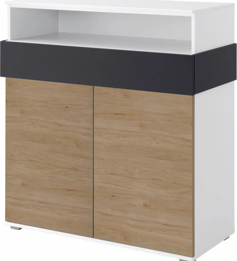 Kinderkommoden & -Nachttische|Kinderkommoden & -Nachttische|Röhr Highboard Clip Eiche