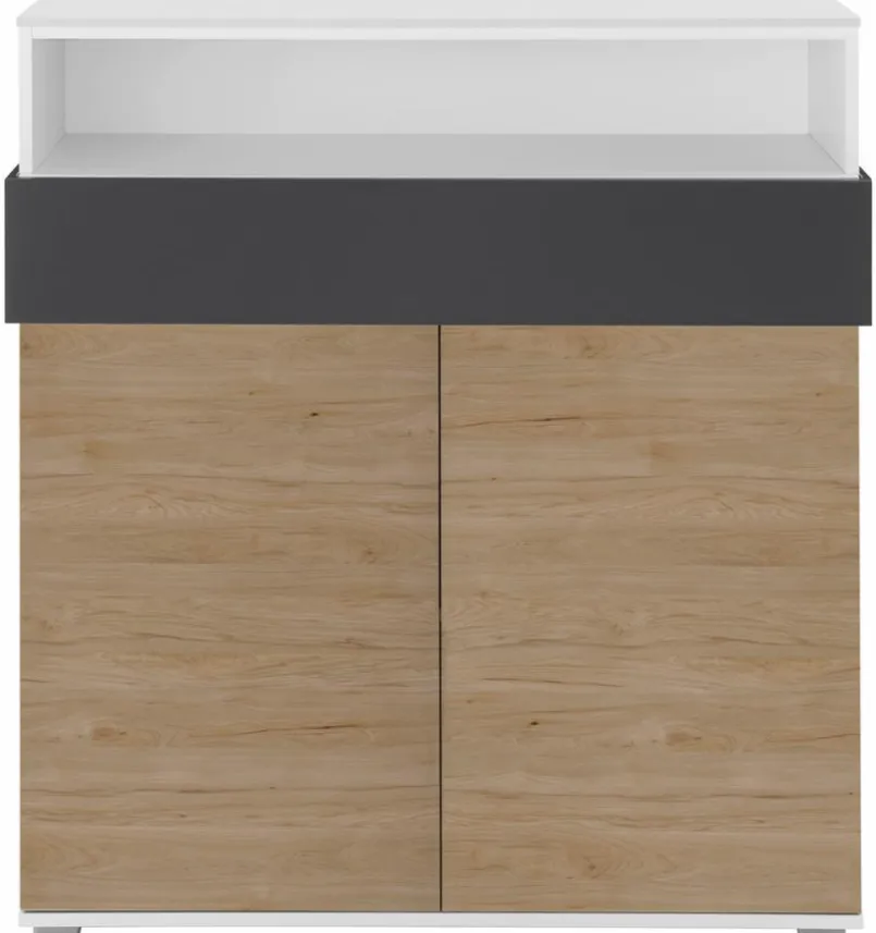 Kinderkommoden & -Nachttische|Kinderkommoden & -Nachttische|Röhr Highboard Clip Eiche
