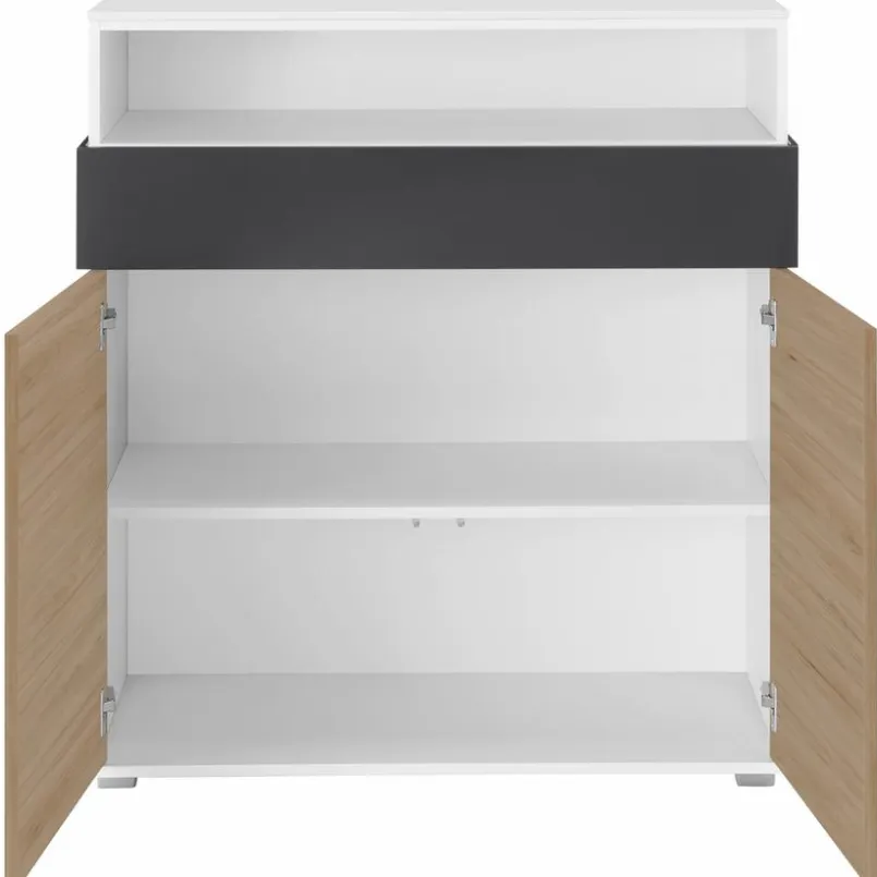 Kinderkommoden & -Nachttische|Kinderkommoden & -Nachttische|Röhr Highboard Clip Eiche
