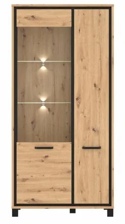 FORTE Kommoden-Highboard Farida Eiche Artisan