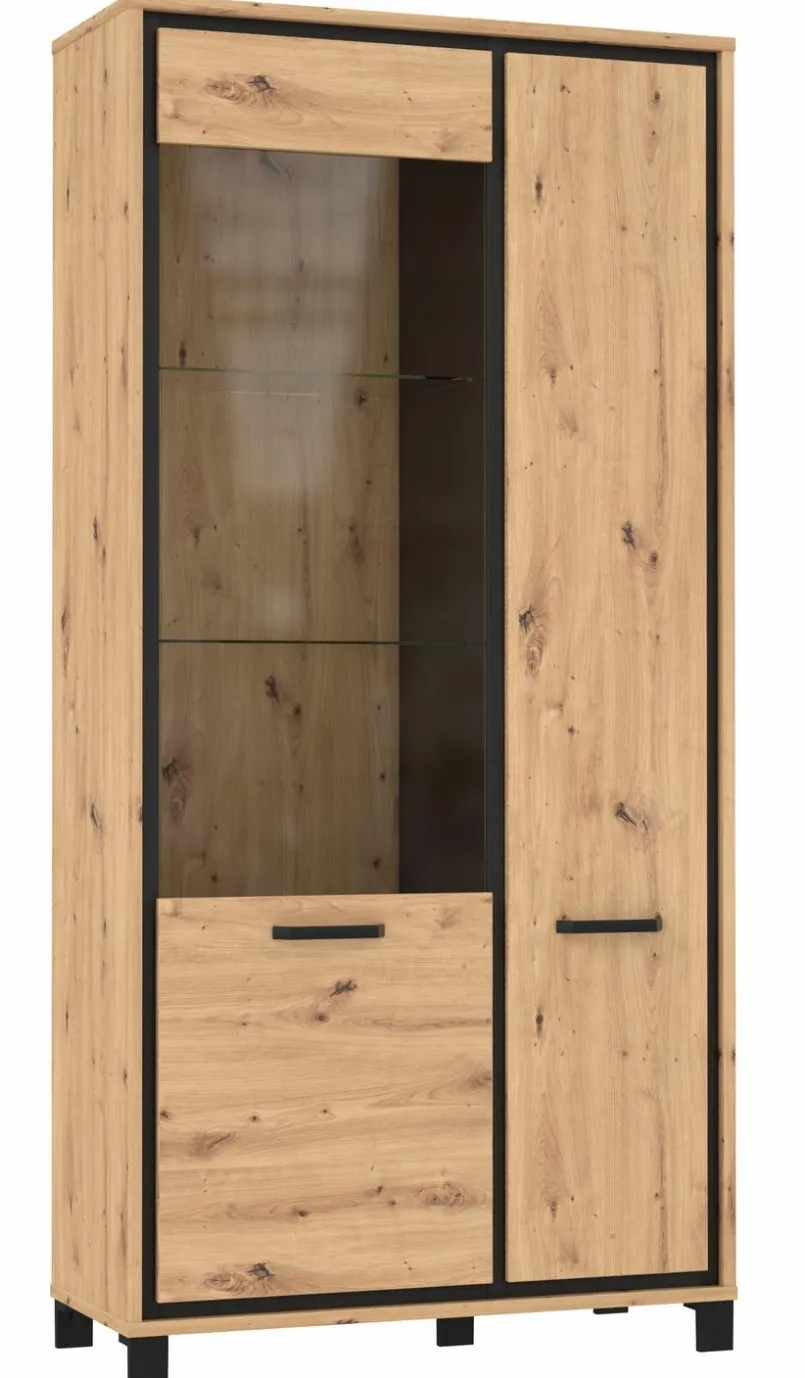 FORTE Kommoden-Highboard Farida Eiche Artisan