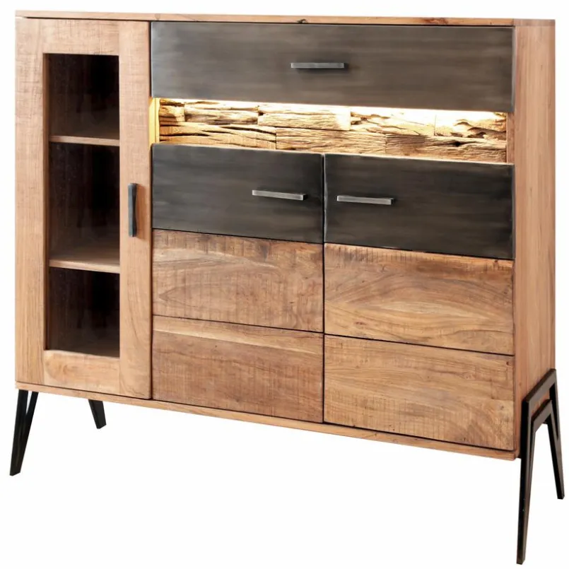 Kommoden|WOLFMÖBEL Highboard Hudson Akazie