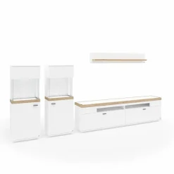 Vitrinen|Kommoden|set one by Musterring Highboard Lancaster Weiß