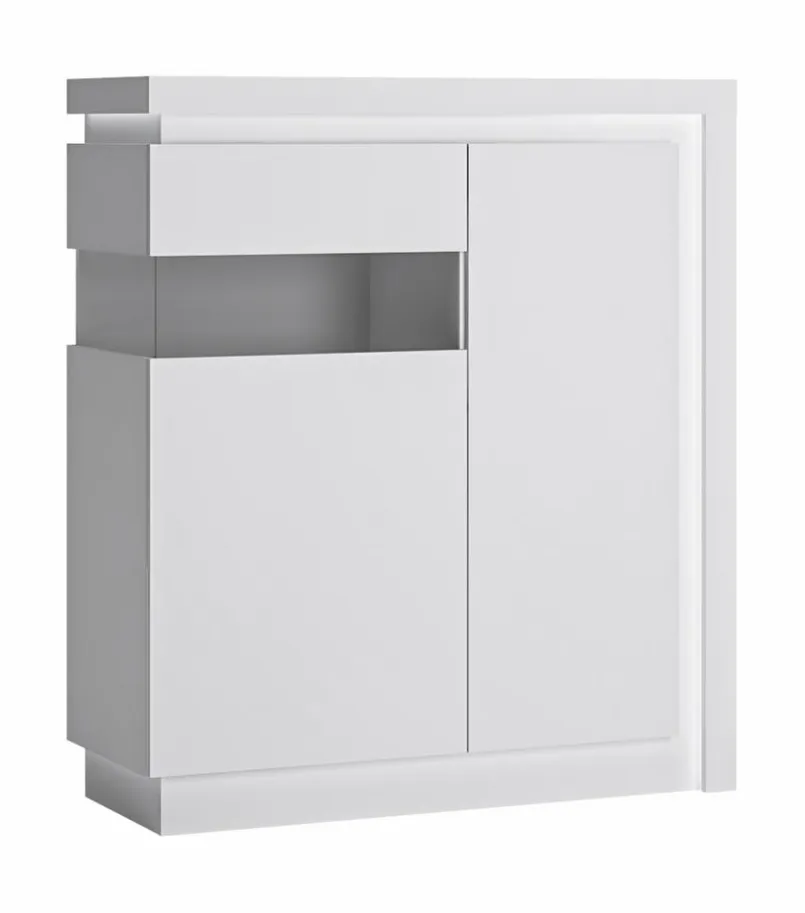 Wójcik Kommoden-Highboard Lyon 2-trg. Weiß