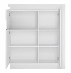 Wójcik Kommoden-Highboard Lyon 2-trg. Weiß